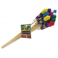 12 Cohetes guacamayo color