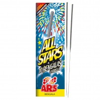 10 Bengalas All Stars 16cm